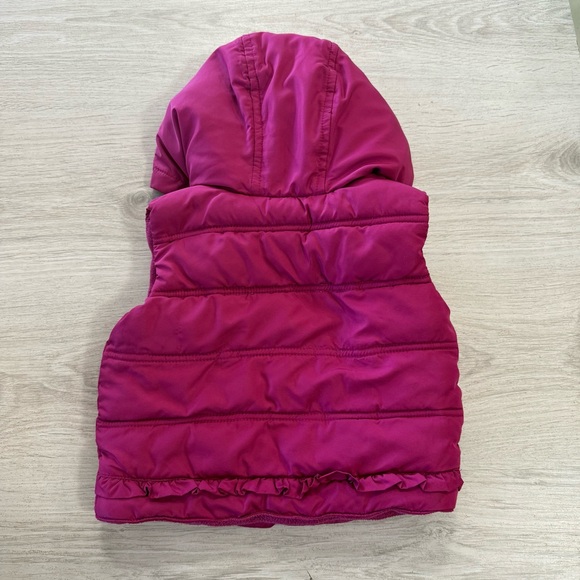 Pink Hooded Puffer Vest - Picture 4 of 4